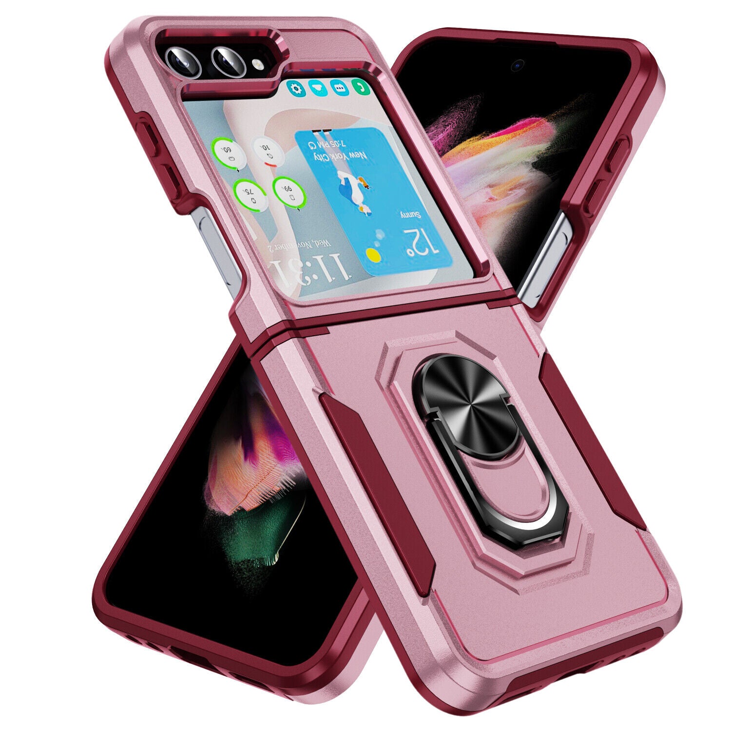 Coque robuste avec anneau pour Samsung Galaxy Z Flip 6 5G Coque robuste avec anneau pour Samsung Galaxy Z Flip 6 5G
